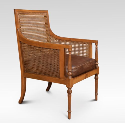 Satinwood Bergere Armchair