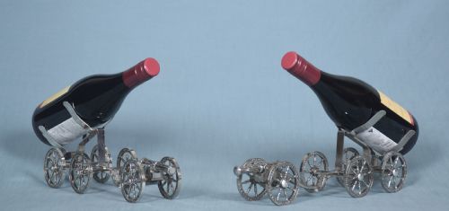 Pair of Silver Plated Bottle Stands