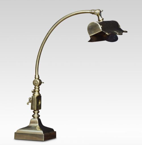 Ajustable Bankers Brass Desk Lamp