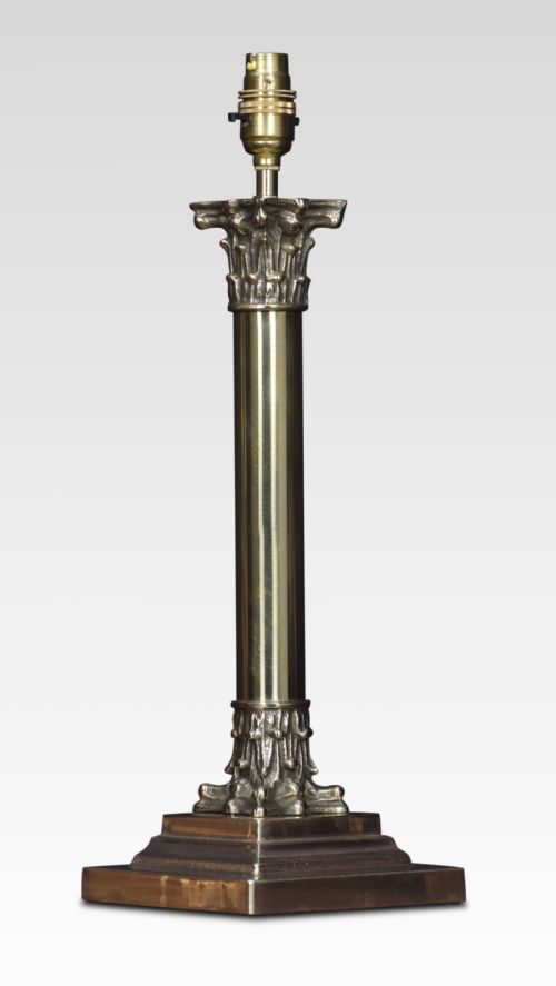 Edwardian Brass Table Lamp