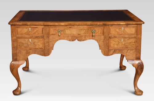 Walnut Writing Desk of Queen Ann Design