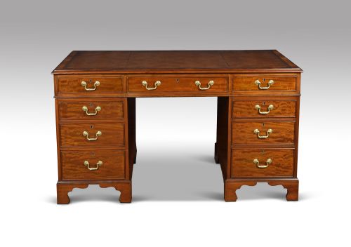 Mahogany Twin Pedestal Desk