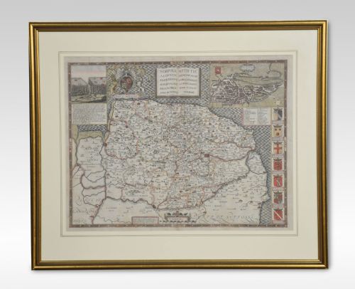 Map of Norfolk by John Speed