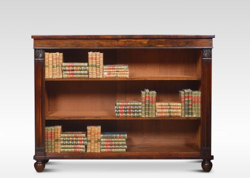Regency Rosewood Open Bookcase