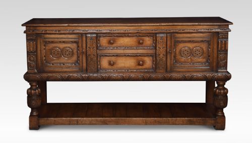 Carved Oak Sideboard