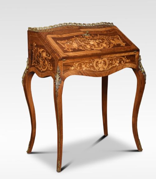 Rosewood Inlaid Bureau De Dame