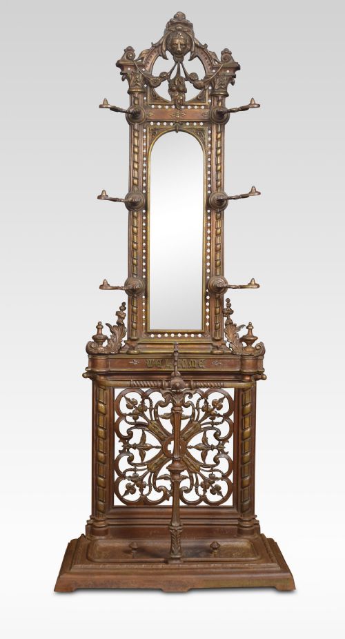 19th Century Cast Iron Hall Stand