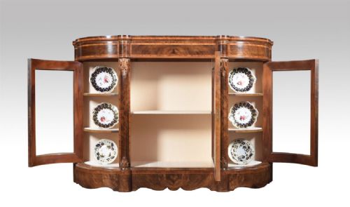 WALNUT AND KINGWOOD CROSS BANDED CREDENZA - ADDITIONAL PHOTO 3