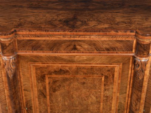 WALNUT AND KINGWOOD CROSS BANDED CREDENZA - ADDITIONAL PHOTO 5