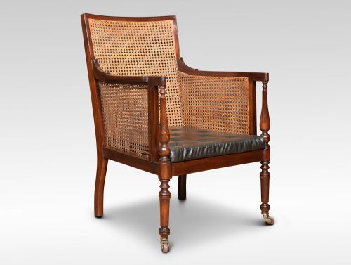 Regency Mahogany Bergere Armchair
