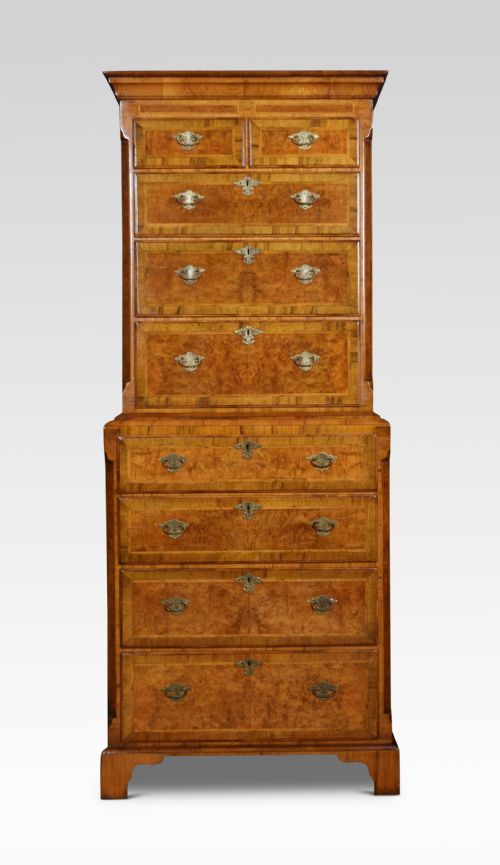 Walnut Chest on Chest