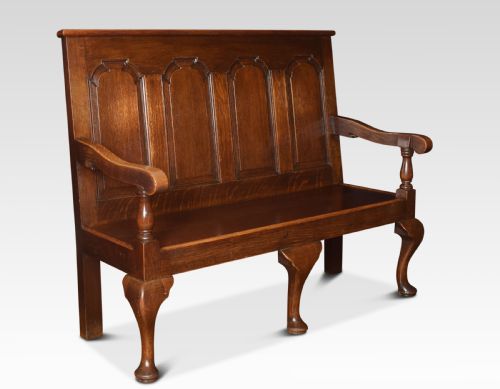George III Oak Bench Settle