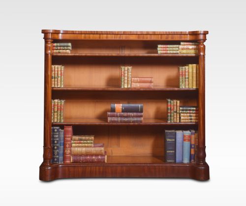 Mahogany Open Bookcase
