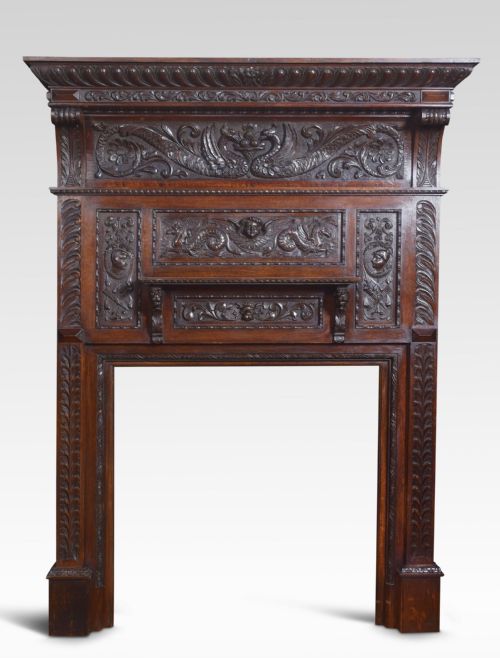 Carved Oak Fire Surround