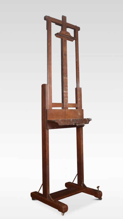 Oak Artist’s Adjustable Studio Easel