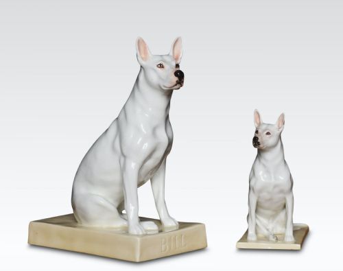 Pair of Rare Royal Worcester Bull Terrier