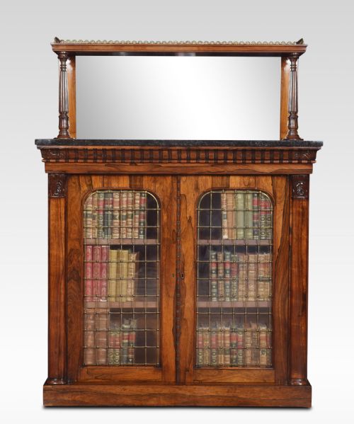 19th Century Rosewood Two Door Chiffonier