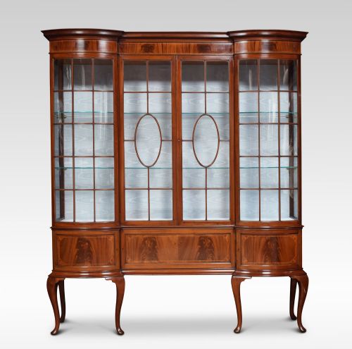 Mahogany Inlaid Display Cabinet