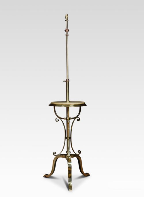 Brass and Copper Standard Lamp