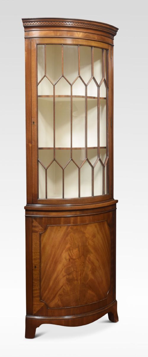 George III Style Mahogany Corner Cabinet