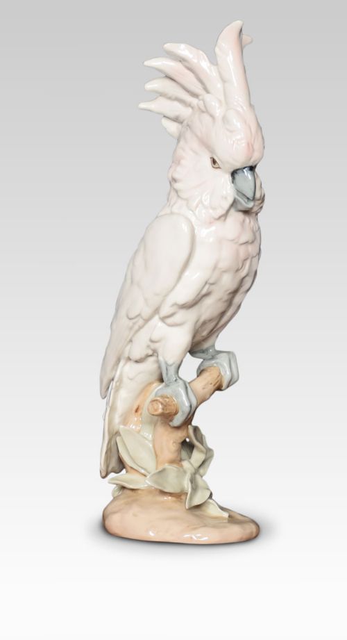 Royal Dux Porcelain Figure of a Cockatoo
