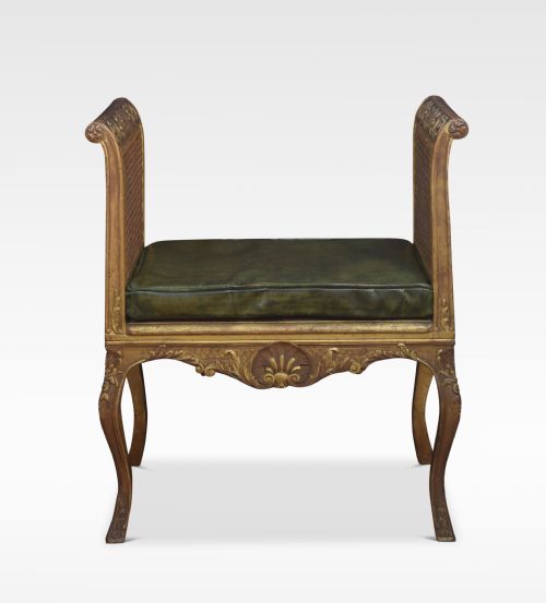 Gilt Wood Dressing Stool