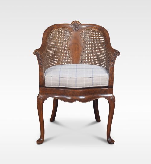 Walnut Bergere Arm Chair