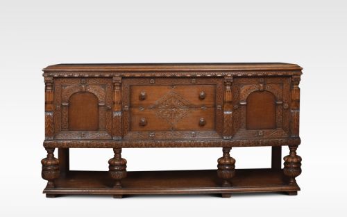 Carved Oak Sideboard
