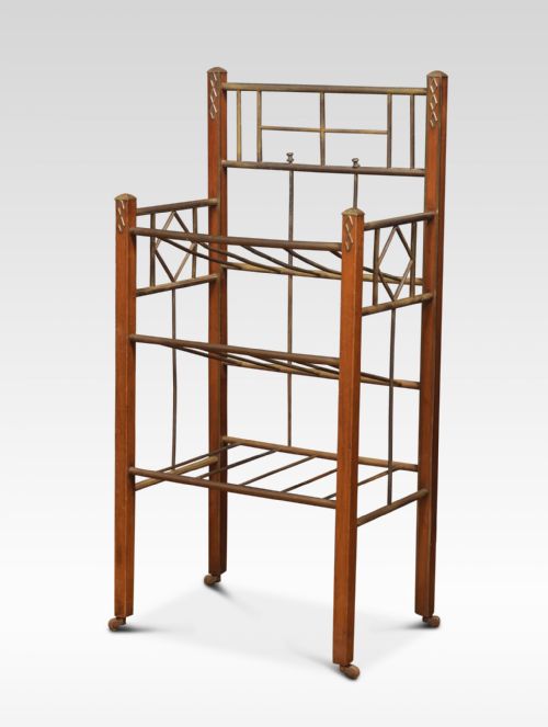 Mahogany Three Tier Newspaper Stand