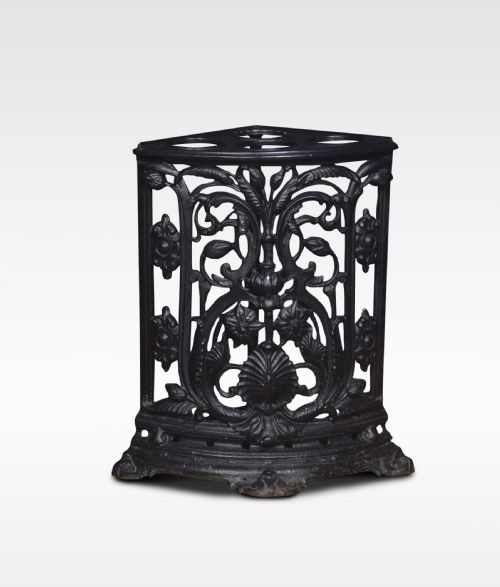 Victorian Cast Iron Corner Umbrella Stand