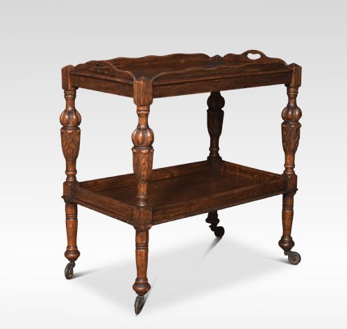 Oak Serving Trolley