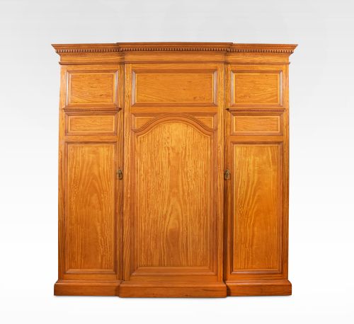 Satinwood Breakfront Wardrobe