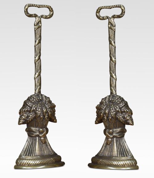 Pair of Brass Door Stops