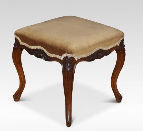 19th Century Walnut Stool