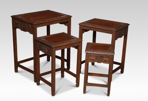 CHINESE NEST OF FOUR TABLES - ADDITIONAL PHOTO 2