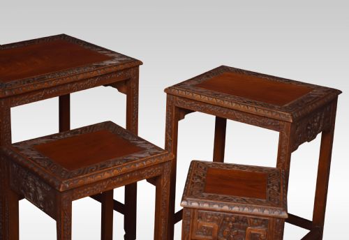 CHINESE NEST OF FOUR TABLES - ADDITIONAL PHOTO 3