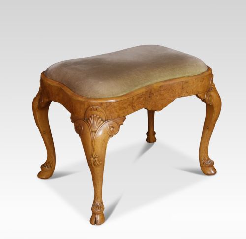 George II Style Walnut Stool
