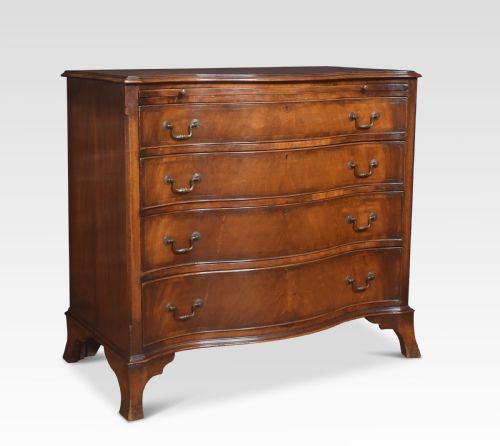 Mahogany Serpentine Fronted Chest of Drawers