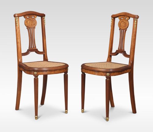 Pair of Bergere Side Chairs