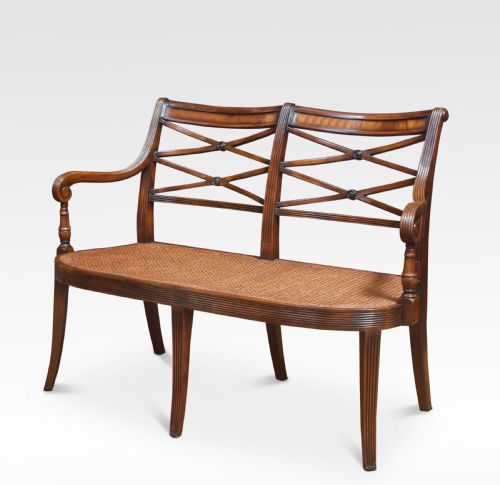Regency Style Mahogany Settee