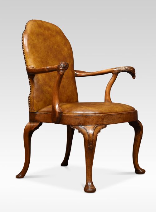 George I Style Walnut Armchair
