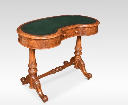 Walnut Kidney Shaped Dressing Table