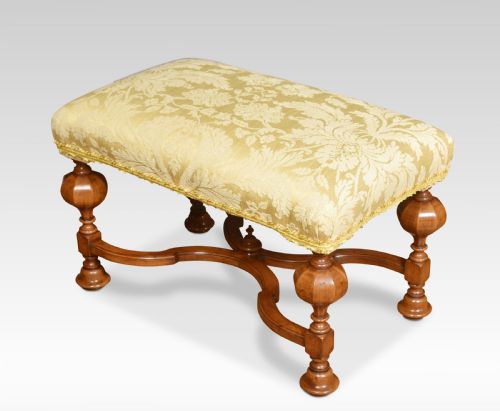 Large Walnut Stool