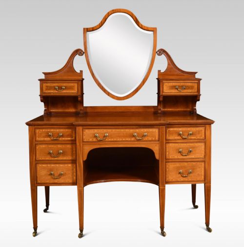 Mahogany Inlaid Dressing Table by Maple and Co
