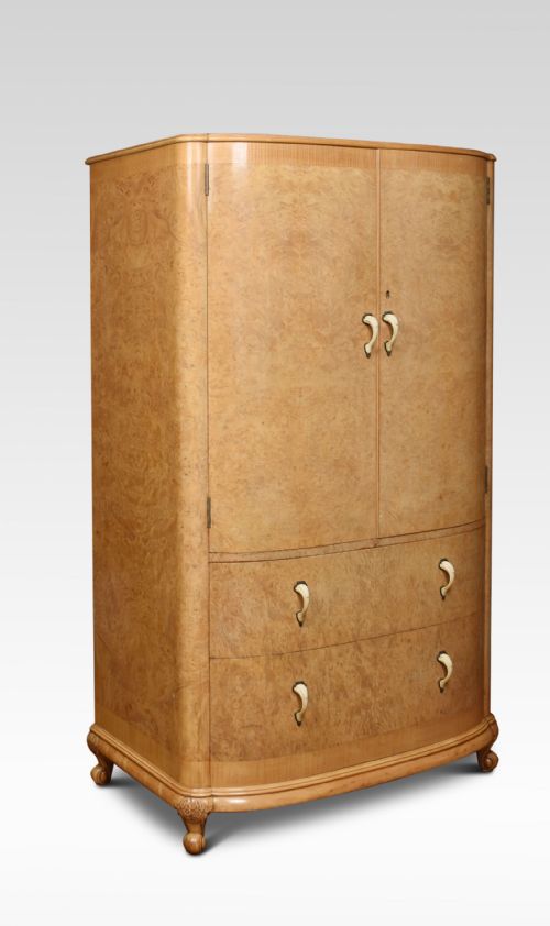 Walnut Two Door Press Cupboard