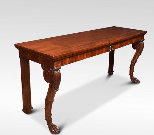 Regency Mahogany Console Table of Large Proportions