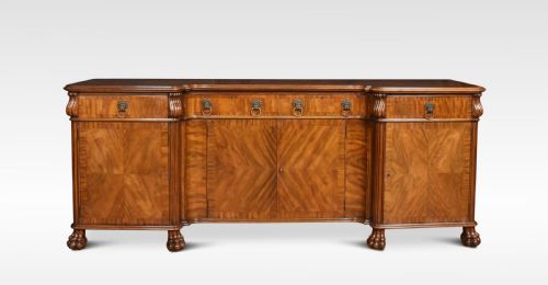 Walnut Inverted Breakfront Sideboard