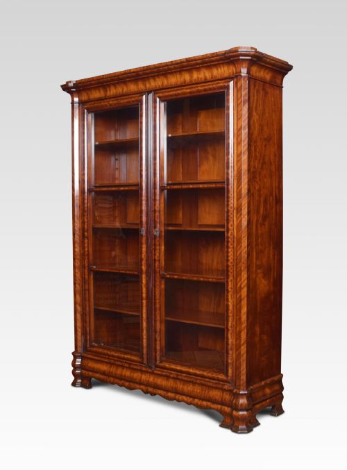 Mahogany Two Door Bookcase