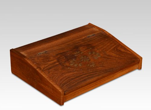 Rosewood Brass Inlaid Writing Slope