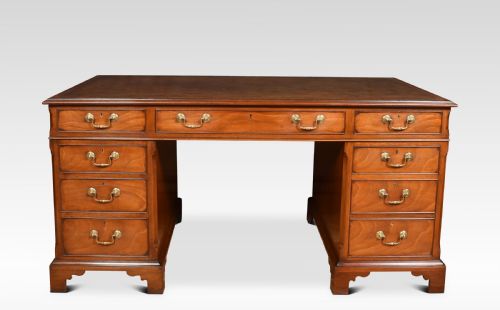 Mahogany Twin Pedestal Desk